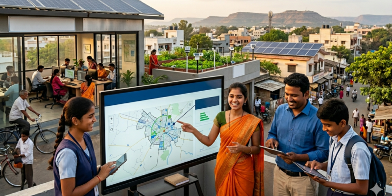 Smart classroom with digital learning technology