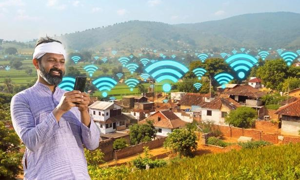 Connected smart village with wireless digital infrastructure
